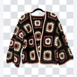 Crochet Multicolor Cardigan